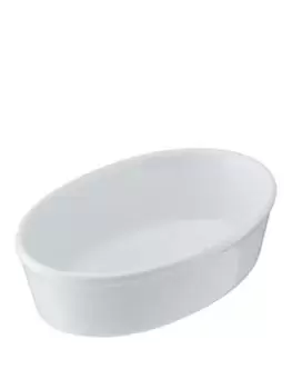 Mikasa Chalk Oval Pie Dish - 17 Cm