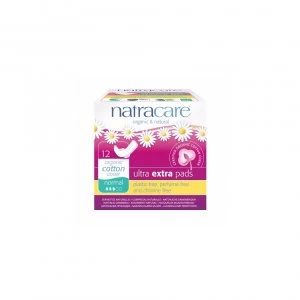 Natracare Ultra Extra Pads With Wings - Normal 12s