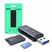 PREVO CR311 USB 3.0 Card Reader, High-speed Memory Card Adapter...