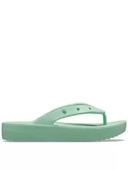Crocs Crocs Classic Platform Flip Flop - Jadest, Green, Size 7, Women