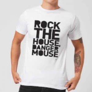 Danger Mouse Rock The House Mens T-Shirt - White - L