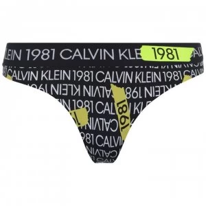 Calvin Klein 1981 Bold Thong - Neon Tape 7ZP