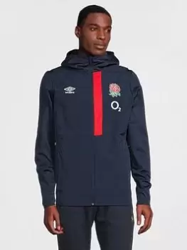 Umbro Mens England Hooded Jacket (O2), Navy, Size L, Men
