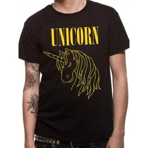 Cid Originals - Unicorn Mens Small T-Shirt - Black