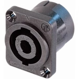 Audio jack Sleeve socket straight pins Number of pins 4 Black Neutrik NL4MP ST