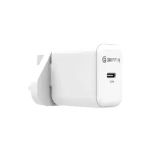 Griffin PowerBlock USB-C PD 20W Wall Charger - White (EMEA)