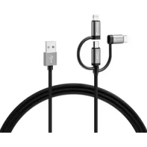 Varta Speed Charge & Sync 3in1 USB-A to Lightning/Micro-USB/USB-C 57937101111 Charging cable