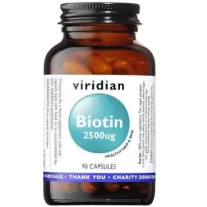 Viridian Biotin 2500ug 90 Capsules