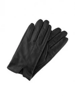 Accessorize Basic Leather Glove - Black, Size M/L, Women
