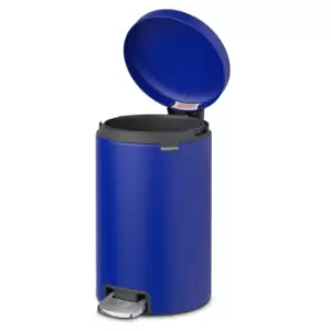 Brabantia newIcon Pedal Bin 12 Litre Plastic Bucket Mineral Powerful Blue