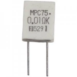 Metal film resistor 0.05 Radial lead MPC76 2 W 10 Fukushima Futaba MPC76 2W 005 Ohm 10