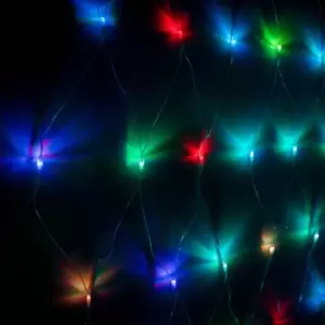 Led Net Light Mesh Christmas Decoration Outdoor Indoor Fairy String Party Lights - Multi-Coloured