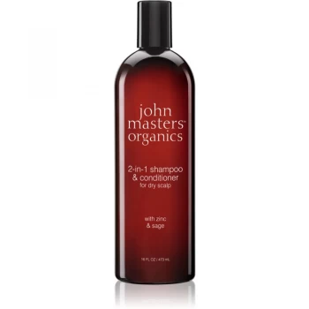 John Masters Organics Zinc & Sage Shampoo And Conditioner 2 In 1 473ml