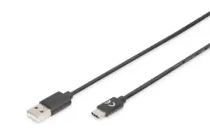 Digitus USB Type-C connection cable, Type C to A