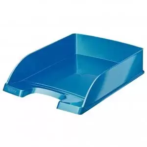 Leitz WOW Letter Tray A4 - Metallic Blue - Outer carton of 5