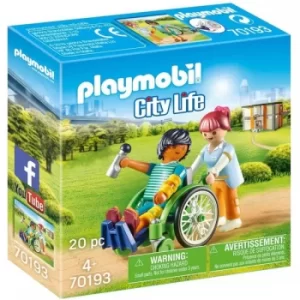 Playmobil 1.2.3 Patient In Wheelchair Playset