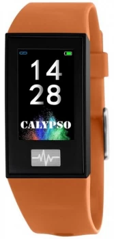 Calypso Unisex Smartime Orange Silicone Strap + Free Watch