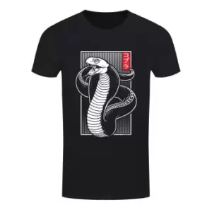 Unorthodox Collective Mens Oriental Fangs T-Shirt (S) (Black/White)