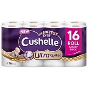 Cushelle Ultra Quilted Toilet Tissue 16 Rolls