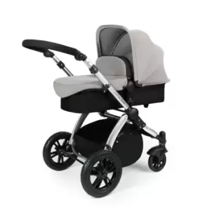 Ickle Bubba Stomp V3 2 in 1 Pushchair - Silver on Silver with Black Handles