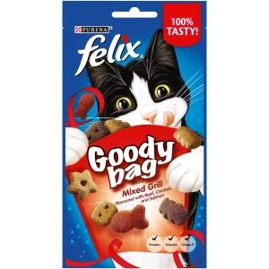 Felix Goody Bag Cat Treats Mixed Grill 60g - wilko