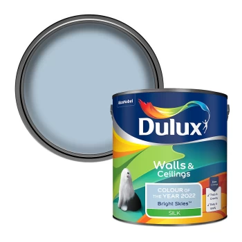 Dulux Walls & Ceilings Bright Skies Silk Emulsion Paint 2.5L