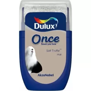 Dulux Once Soft Truffle Matt Emulsion Paint 30ml