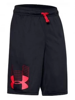 Urban Armor Gear Boys Prototype Logo Shorts - Black Red Size 13 Years, XL