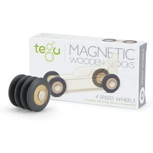 4 Pack Tegu Magnetic Wooden Speed Wheels