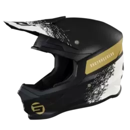 SHOT Furious Roll Black Gold Mat Offroad Helmet S