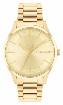Calvin Klein 25200043 Gold Dial Gold Stainless Steel Watch