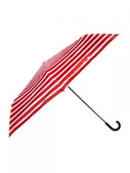 Barbour Coastal stripe telescopic umbrella Red
