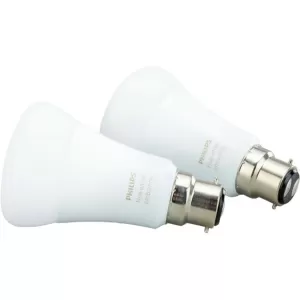 Hue White Bluetooth LED Bulb - B22 Twin Pack - White