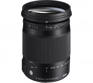 Sigma 18-300 mm f-3.5-6.3 DC HSM OS Telephoto Zoom Lens with Macro for Nikon