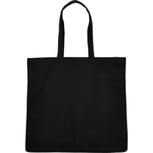 Build Your Brand Canvas Tote Bag (One Size) (Black)