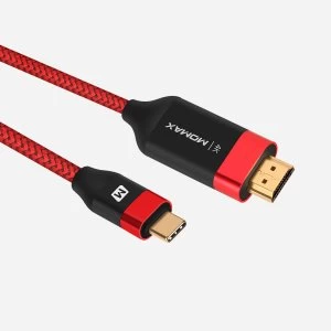 Momax Type C to HDMI cable (2m) DTH1R - Red