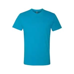 Next Level Adults Unisex CVC Crew Neck T-Shirt (S) (Turquoise)
