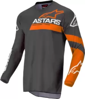 Alpinestars Fluid Chaser Motocross Jersey, grey-orange Size M grey-orange, Size M