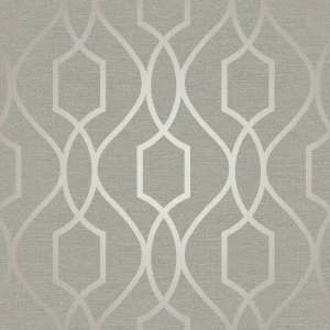 Fine Decor Fine Decor Trellis Wallpaper - Taupe / Grey