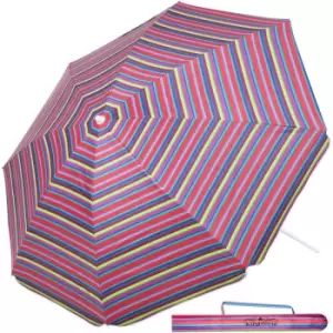 Kingsleeve Beach Sun Parasol Outdoor Garden 180 + 200cm Umbrella Tilt Sun Shade bunt - 180cm (de)