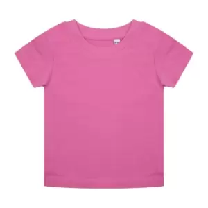 Larkwood Babies Organic T-Shirt (3-6 Months) (Bright Pink)