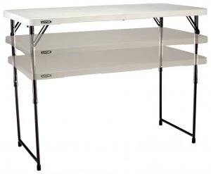 Lifetime 4ft Adjustable Height and Foldable Steel Table