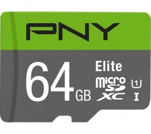 PNY Elite 64GB MicroSDXC Memory Card