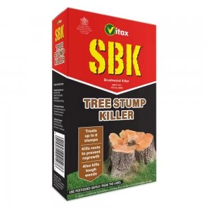 Vitax SBK Tree Stump Killer 250ml Triclopyr in water, contained in plastic bottle.