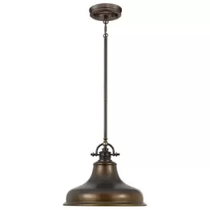 1 Bulb Ceiling Pendant Light Fitting Palladian Bronze LED E27 100W Bulb