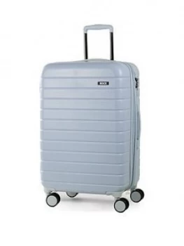 Rock Luggage Novo Medium 8-Wheel Suitcase - Pastel Blue