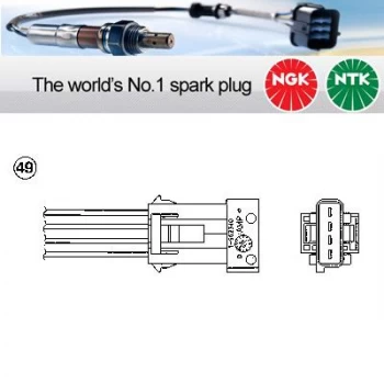 1x NGK NTK Oxygen O2 Lambda Sensor OZA527-E17 OZA527E17 (0445)