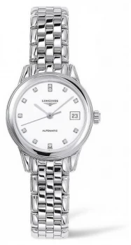 Longines Flagship Silver Strap White Face L42744276 Watch