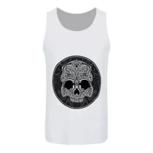 Unorthodox Collective Mens Graphic Skull Vest Top Set (M) (White)