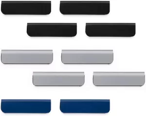 Durable Magnetic clip DURAFIX CLIP (W x H) 60 mm x 17mm Self-adhesive Black, Silver, Dark blue 10 pcs/pack 10 pcs 470900